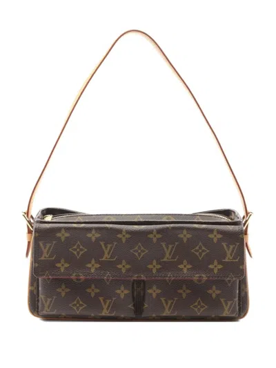 Pre-owned Louis Vuitton 2007 Vivacite Mm Shoulder Bag In Brown
