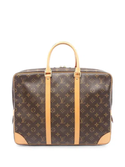 Pre-owned Louis Vuitton 2007 Voyage Briefcase In Brown