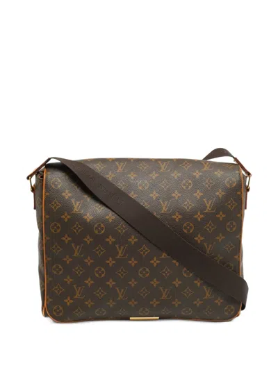 Pre-owned Louis Vuitton 2008 Abbesses Monogram Shoulder Bag In Brown