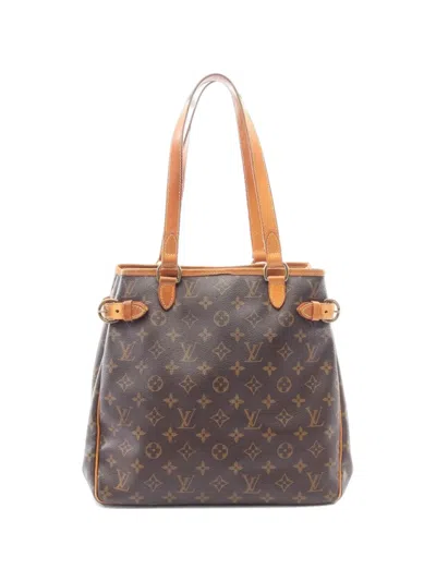 Louis Vuitton 2008 Batignolles Vertical Monogram Tote Bag In Brown