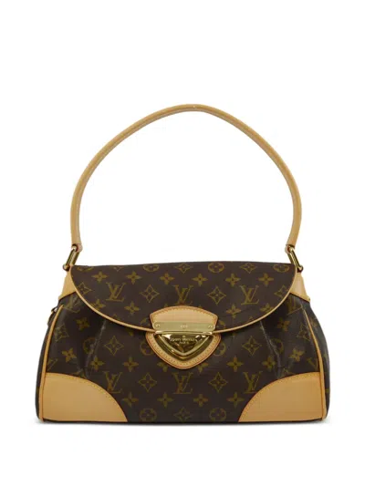 Pre-owned Louis Vuitton 2008  Beverly Mm Tote Bag In Brown