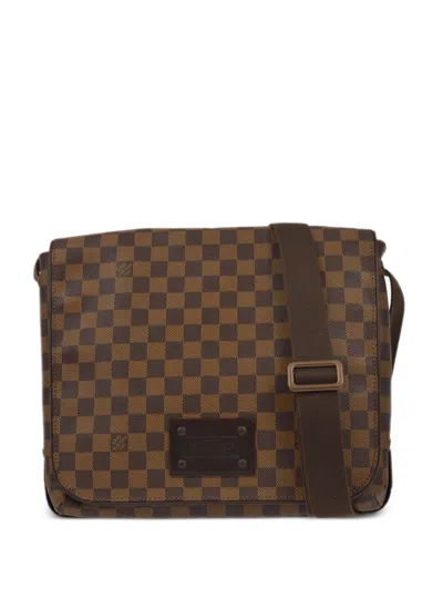 Pre-owned Louis Vuitton 2008 Brooklyn Mm Shoulder Bag In 褐色