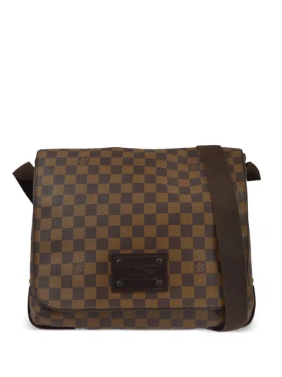 Pre-owned Louis Vuitton 2008 Brooklyn Mm Shoulder Bag In Brown