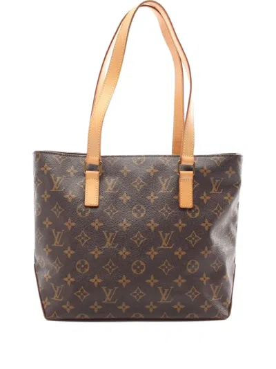 Pre-owned Louis Vuitton 2008 Cabas Piano Tote Bag In Brown