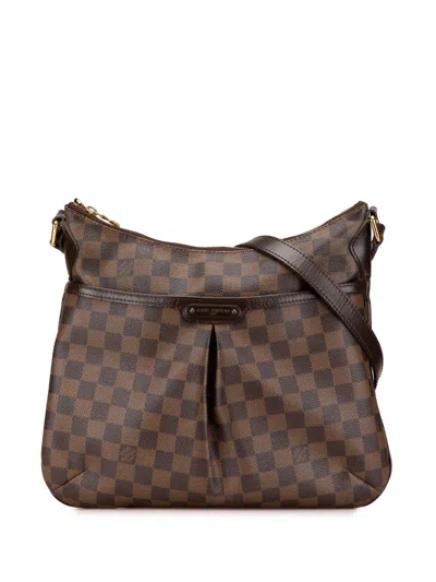 Pre-owned Louis Vuitton 2008 Damier Ebene Bloomsbury Pm Crossbody Bag In Brown