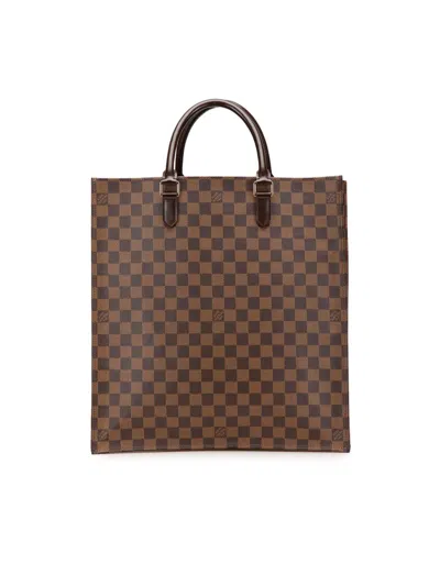 Pre-owned Louis Vuitton 2008 Damier Ebene Sac Plat Tote Bag