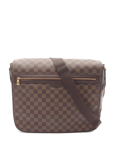 Pre-owned Louis Vuitton 2008 Damier Ebene Spencer Crossbody Bag In Brown