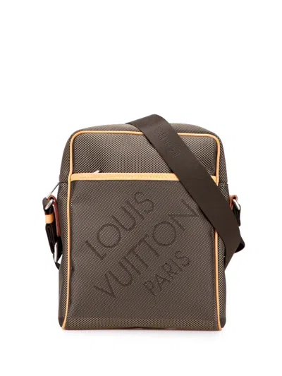 Pre-owned Louis Vuitton 2008 Damier Geant Citadin Messenger Bag Crossbody Bag In Brown