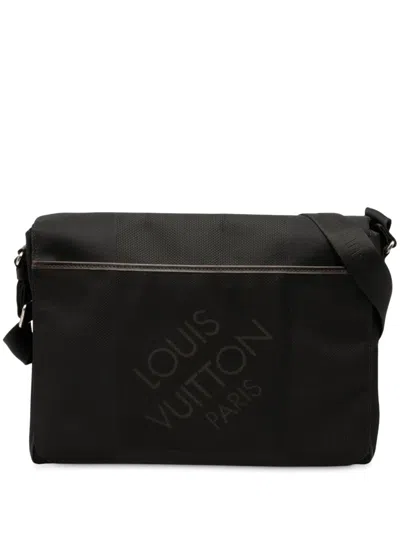 Pre-owned Louis Vuitton 2008 Damier Geant Messenger Bag Crossbody Bag In Black
