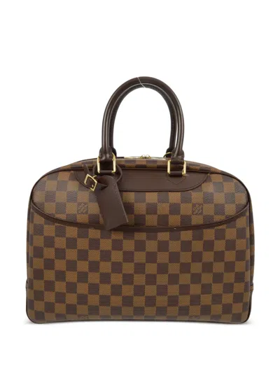 Pre-owned Louis Vuitton 2008 Deauville Handbag In Brown