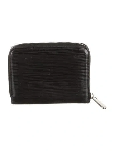Pre-owned Louis Vuitton 2008 Epi Leather Continental Wallet In Black