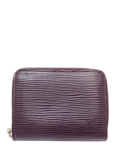 Pre-owned Louis Vuitton 2008 Epi Zippy Purse Coin Pouch In Purple