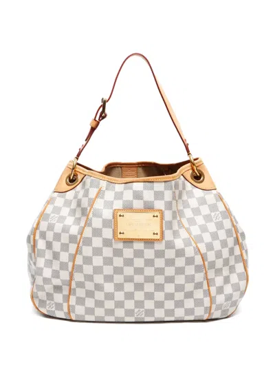 Pre-owned Louis Vuitton 2008 Galliera Pm Shoulder Bag In White