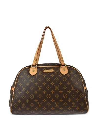 Pre-owned Louis Vuitton 2008 Montorgueil Gm Shoulder Bag In ブラウン