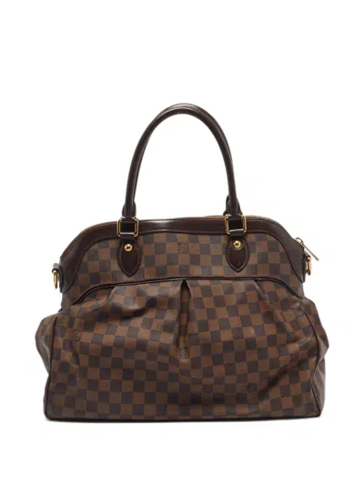 Pre-owned Louis Vuitton 2008 Gm Trevi Damier-ebene Tote Bag In Brown