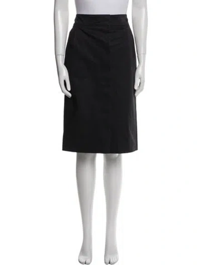 Pre-owned Louis Vuitton 2008 Knee-length Skirt In Black