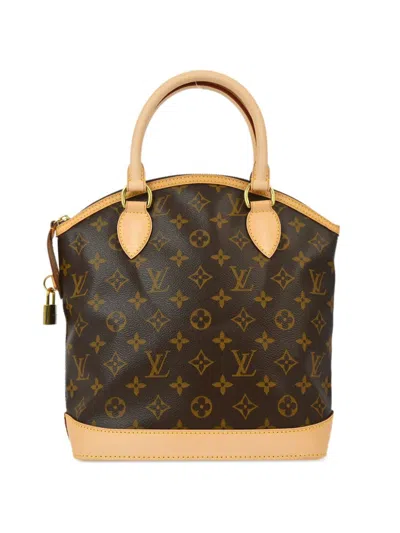 Pre-owned Louis Vuitton 2008 Lockit Handbag In Brown