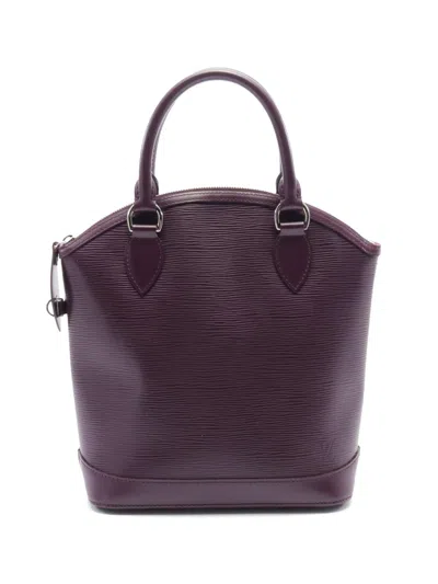 Pre-owned Louis Vuitton 2008 Lockit Pm Tote Bag In Purple