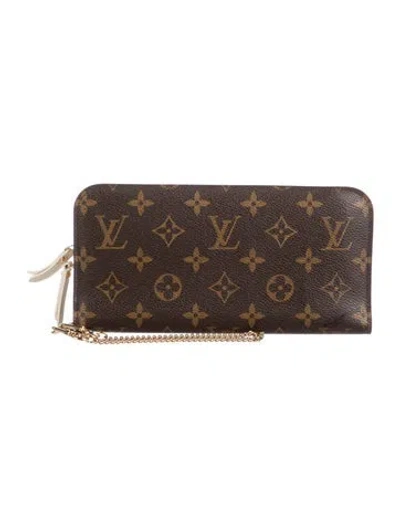 Pre-owned Louis Vuitton 2008 Lv Monogram Insolite Wallet In Brown