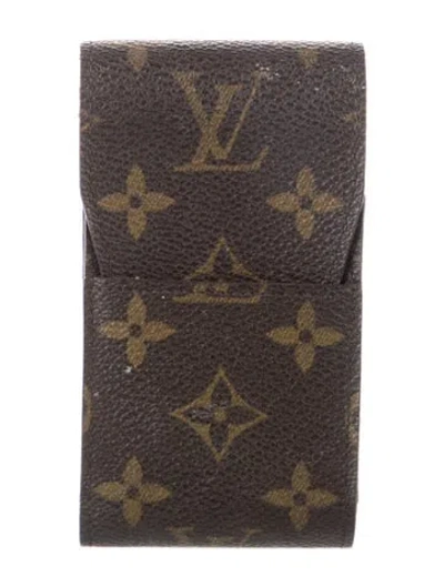 Pre-owned Louis Vuitton 2008 Lv Monogram Wallet In Brown