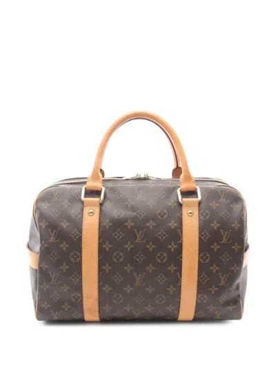 Pre-owned Louis Vuitton 2008 Medium Carryall Monogram Luggage Bag In Brown