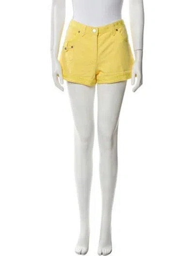 Pre-owned Louis Vuitton 2008 Mini Shorts In Yellow