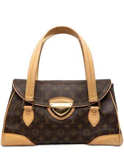 Pre-owned Louis Vuitton 2008 Monogram Beverly Gm Shoulder Bag In Brown