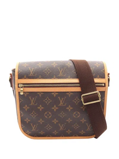 Pre-owned Louis Vuitton 2008 Monogram Bosphore Pm Crossbody Bag In Brown