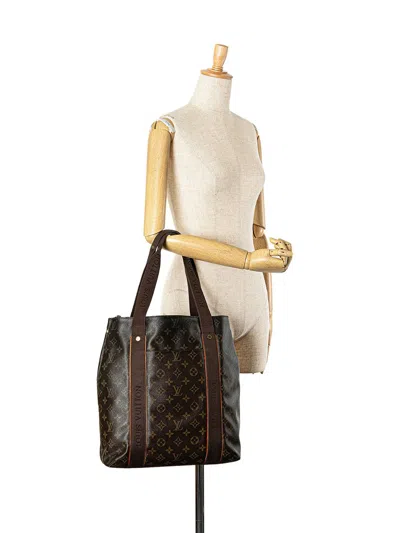 Pre-owned Louis Vuitton 2008 Monogram Cabas Beaubourg Tote Bag In Brown