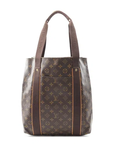 Pre-owned Louis Vuitton 2008 Monogram Cabas Beaubourg Tote Bag In Brown