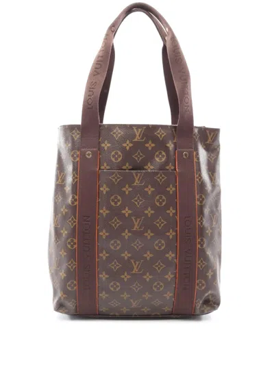 Pre-owned Louis Vuitton 2008 Monogram Cabas Beaubourg Tote Bag In Brown