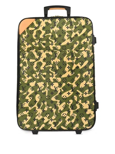 Pre-owned Louis Vuitton 2008 Monogram Camouflage Luggage In Green