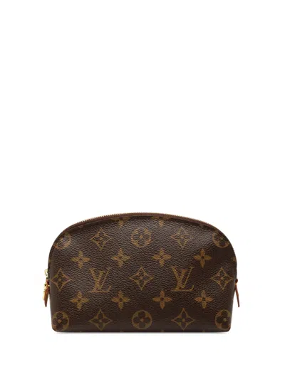 Pre-owned Louis Vuitton 2008 Monogram Cosmetic Pouch In Brown