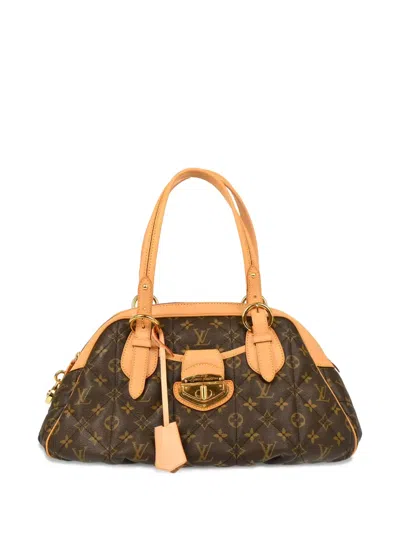 Pre-owned Louis Vuitton 2008 Monogram Etoile Bowling Handbag In Brown