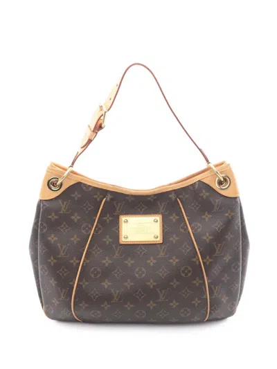 Pre-owned Louis Vuitton 2008 Monogram Galliera Pm Shoulder Bag In Brown