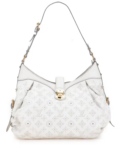 Pre-owned Louis Vuitton 2008 Monogram Mahina Xs Crossbody Bag In White
