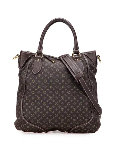 Pre-owned Louis Vuitton 2008 Monogram Mini Lin Besace Angele Satchel In Brown