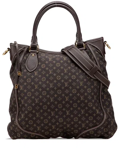 Pre-owned Louis Vuitton 2008 Monogram Mini Lin Besace Angele Satchel In Brown