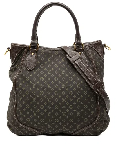 Pre-owned Louis Vuitton 2008 Monogram Mini Lin Besace Angele Satchel In Brown