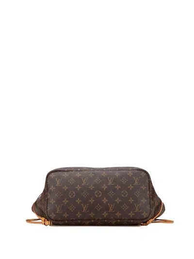 Pre-owned Louis Vuitton 2008 Monogram Neverfull Mm Tote Bag In Brown