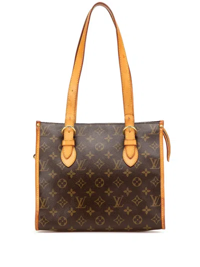 Pre-owned Louis Vuitton 2008 Monogram Popincourt Haut Shoulder Bag In Brown