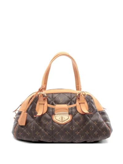 Pre-owned Louis Vuitton 2008 Monogram Quilted Tote Bag In Brown