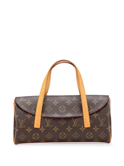 Pre-owned Louis Vuitton 2008 Monogram Sonatine Handbag In Brown