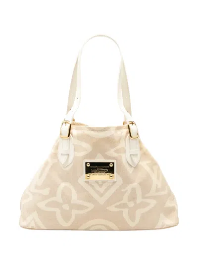 Pre-owned Louis Vuitton 2008 Monogram Tahitienne Cabas Pm Tote Bag In Brown