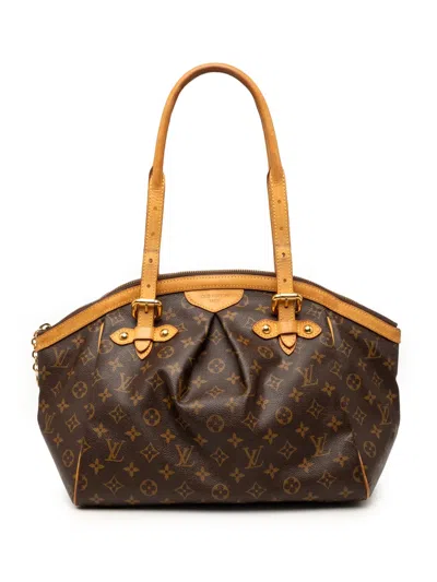 Pre-owned Louis Vuitton 2008 Monogram Tivoli Gm Shoulder Bag In Brown
