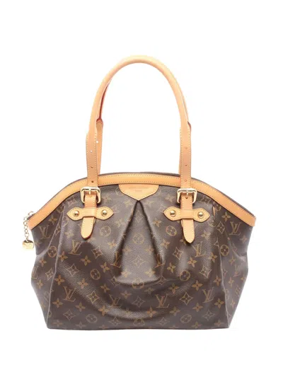 Pre-owned Louis Vuitton 2008 Monogram Tivoli Gm Shoulder Bag In Brown