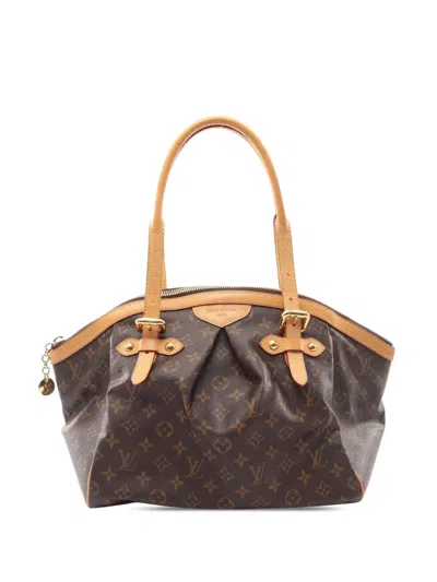 Pre-owned Louis Vuitton 2008 Monogram Tivoli Gm Shoulder Bag In Brown
