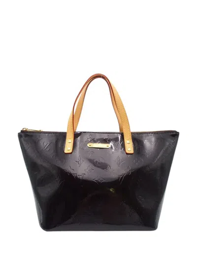 Pre-owned Louis Vuitton 2008 Monogram Vernis Bellevue Pm Handbag In Purple