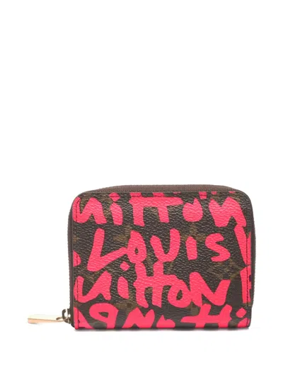 Pre-owned Louis Vuitton 2008 Monogram Zip Walet In Brown