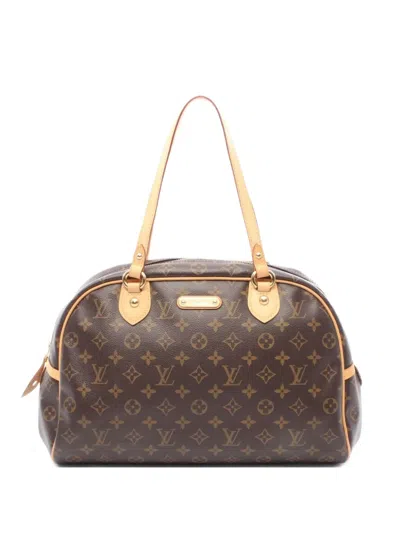 Pre-owned Louis Vuitton 2008 Montorgueil Gm Shoulder Bag In Brown